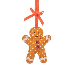 Sale Sass and Belle Fabric Gingerbread Man Decoration
