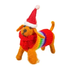 Sale Sass and Belle Felt Sausage Dog with Rainbow Jumper