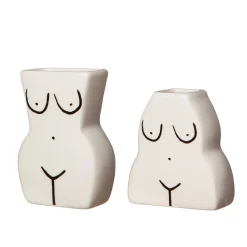 Hot Sass and Belle Female Form Bud Vases - Set of 2