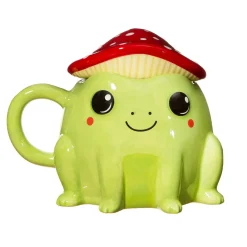 Best Sass and Belle Fergus Frog Mug with Mushroom Lid