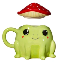 Best Sass and Belle Fergus Frog Mug with Mushroom Lid