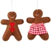 Best Sass and Belle Festive Gingerbread Boy & Girl Hanging Decoration Assorted