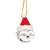 Discount Sass and Belle Festive Sloth Hanging Bell Decoration