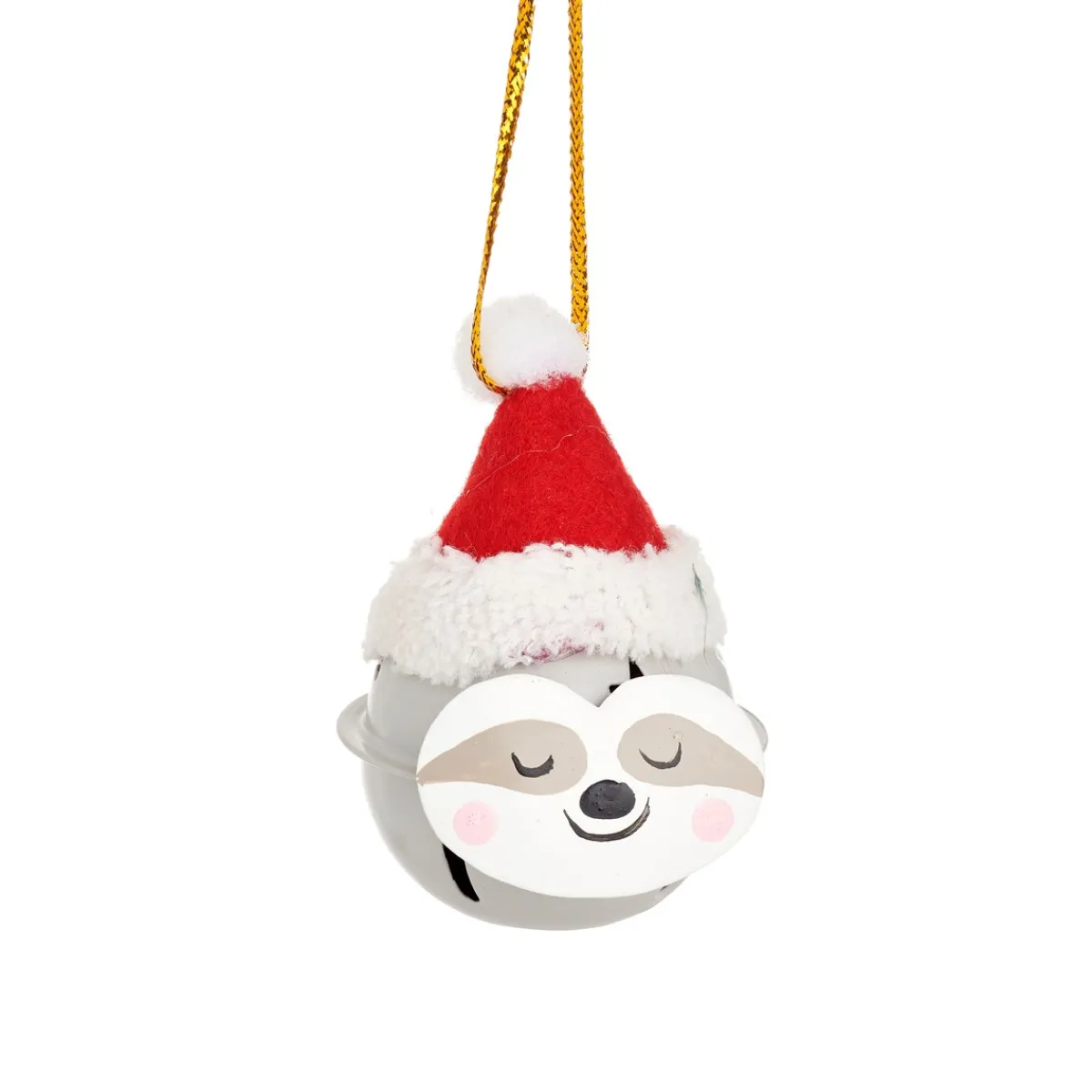 Discount Sass and Belle Festive Sloth Hanging Bell Decoration