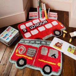 Hot Sass and Belle Fire Engine Red Rug
