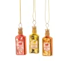 Sale Sass and Belle Flavoured Gin Bottle Mini Bauble - Set of 3