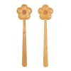Sale Sass and Belle Flower Bamboo Salad Servers