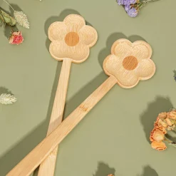 Sale Sass and Belle Flower Bamboo Salad Servers
