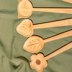 Sale Sass and Belle Flower Bamboo Salad Servers