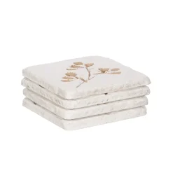 New Sass and Belle Flower Imprint Coasters - Set of 4