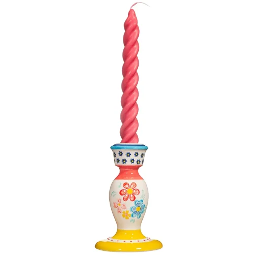 Sale Sass and Belle Folk Floral Candlestick Holder