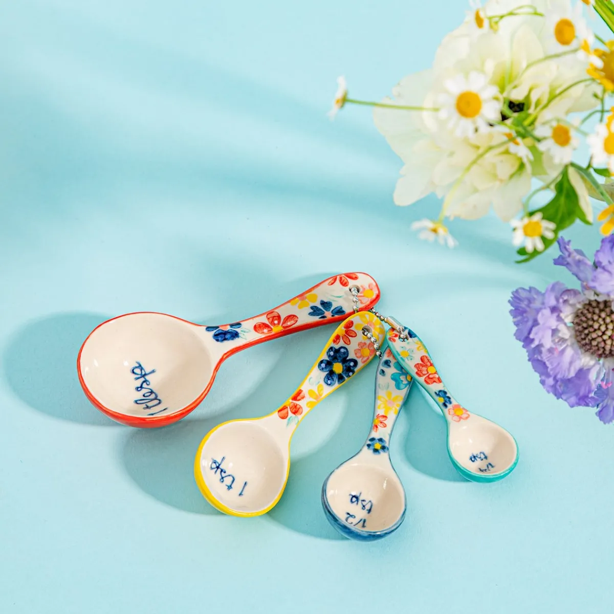 New Sass and Belle Folk Floral Measuring Spoons