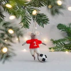 New Sass and Belle Football Mouse Hanging Decoration