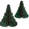 Outlet Sass and Belle Forest Green Honeycomb Tree Standing Decoration - Set of 2