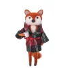 Discount Sass and Belle Fox in Tartan Dressing Gown Felt Decoration
