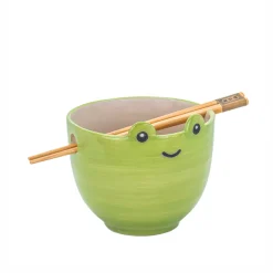 Sass and Belle Frog Noodle Bowl - With Chopsticks