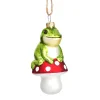 Outlet Sass and Belle Frog on a Mushroom Shaped Bauble