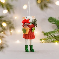 Online Sass and Belle Gardening Mouse Hanging Decoration