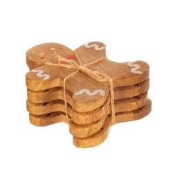 Outlet Sass and Belle Gingerbread Coaster - Set of 4
