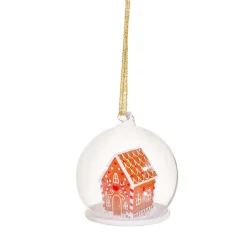 Sass and Belle Gingerbread House Dome Bauble