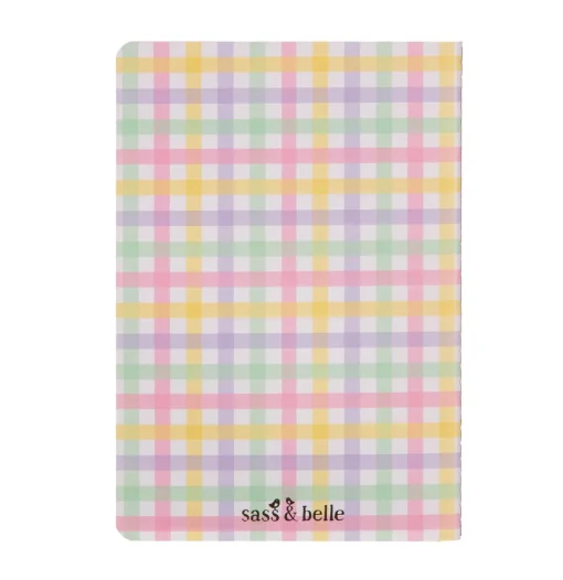 New Sass and Belle Gingham Check A5 Notebook