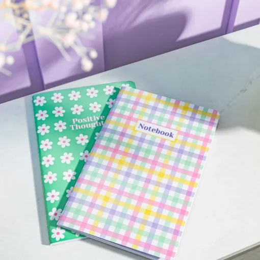 New Sass and Belle Gingham Check A5 Notebook