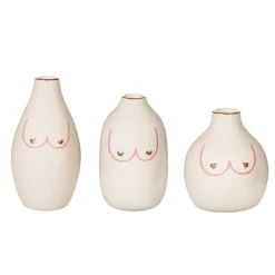Clearance Sass and Belle Girl Power Boobies Vases - Set of 3