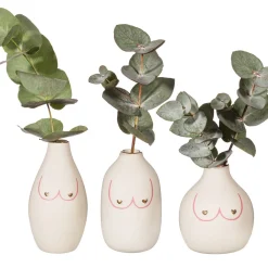 Clearance Sass and Belle Girl Power Boobies Vases - Set of 3