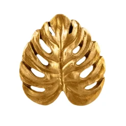 Clearance Sass and Belle Gold Cheese Plant Leaf Drawer Knob