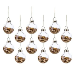 Sale Sass and Belle Gold Mini Baubles - Set of 12