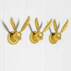 New Sass and Belle Gold Rabbit Ears Hook