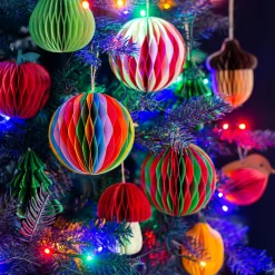 Hot Sass and Belle Green Honeycomb Paper Hanging Decoration