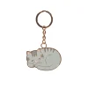 Sale Sass and Belle Grey Cat Enamel Keyring