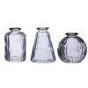 Hot Sass and Belle Grey Glass Bud Vases - Set of 3