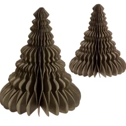 Online Sass and Belle Grey Honeycomb Tree Standing Decoration - Set of 2