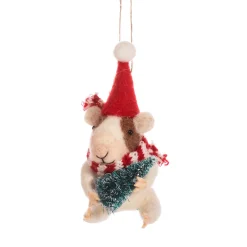 Best Sass and Belle Guinea Pig with Tree Felt Decoration