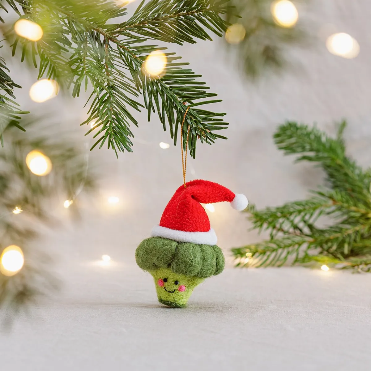 Discount Sass and Belle Happy Broccoli Felt Hanging Decoration