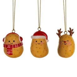 New Sass and Belle Happy Potatoes Hanging Decorations- Set of 3