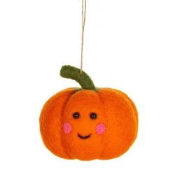 Clearance Sass and Belle Happy Pumpkin Felt Hanging Decoration
