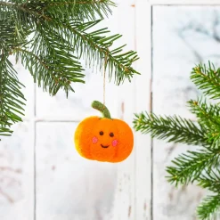 Clearance Sass and Belle Happy Pumpkin Felt Hanging Decoration