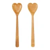 Clearance Sass and Belle Heart Bamboo Salad Servers