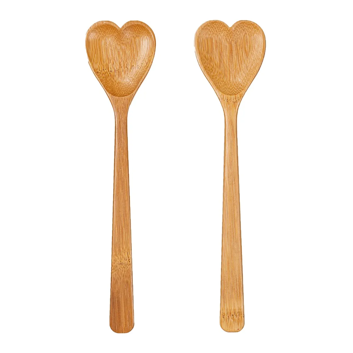 Clearance Sass and Belle Heart Bamboo Salad Servers