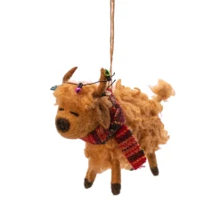 Best Sass and Belle Highland Cow Felt Decoration