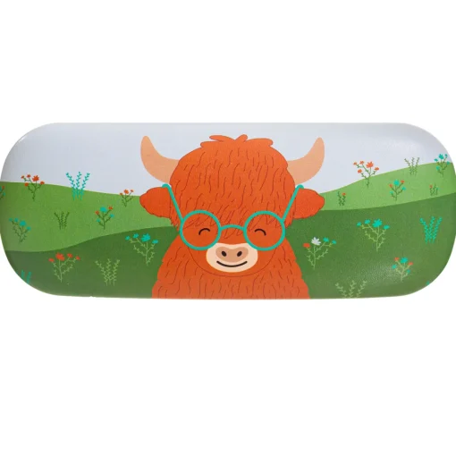 Sass and Belle Highland Cow Glasses Case