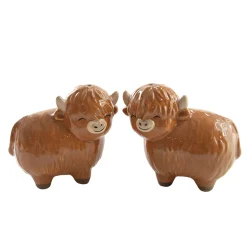 Sale Sass and Belle Highland Cow Salt & Pepper Shakers