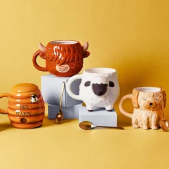 Best Sass and Belle Highland Cow Shaped Mug