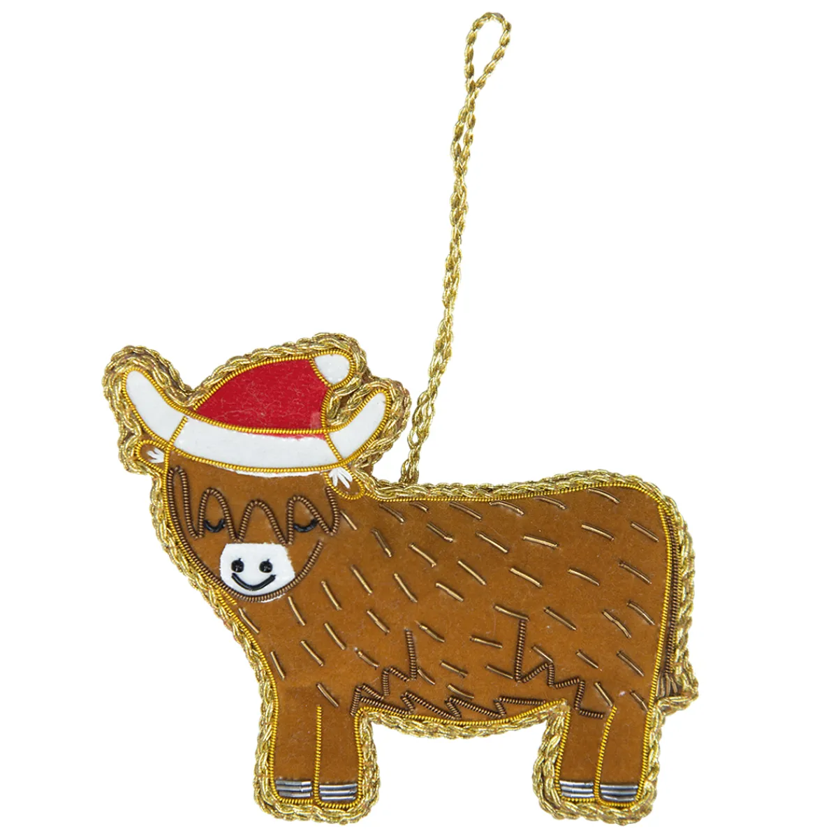 Discount Sass and Belle Highland Cow Zari Decoration