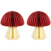 Online Sass and Belle Honeycomb Mushrooms Paper Standing Decorations - Set of 2