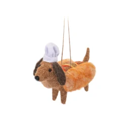 Best Sass and Belle Hot-Sausage-Dog Felt Decoration