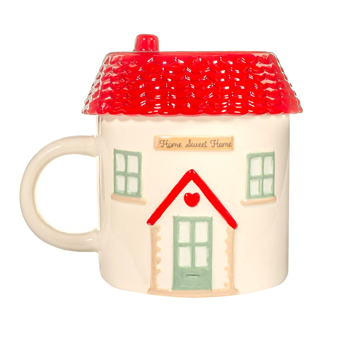 Online Sass and Belle House Shaped Mug with Lid
